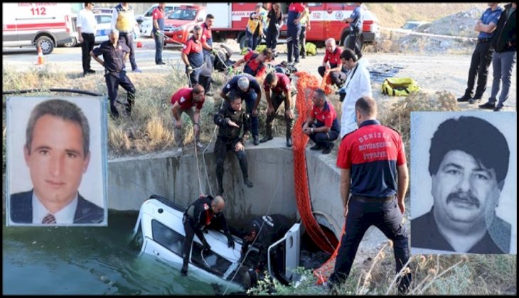  Otomobil sulama kanalına devrildi: 2 ölü 