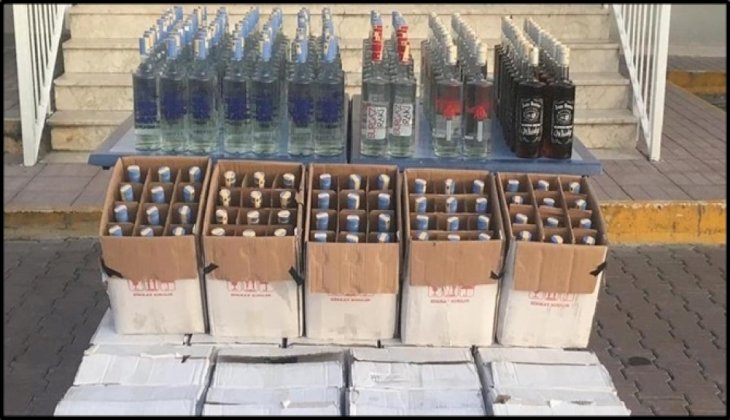 Denizli'de 456 litre etil alkol ele geçirildi