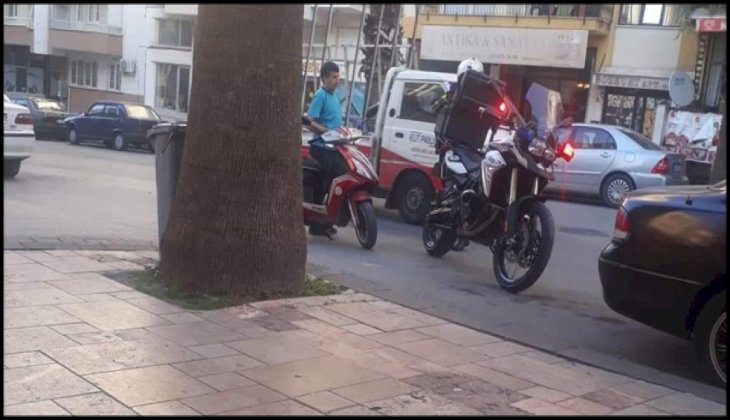 Kaldırımda giden motosiklet ve elektrikli bisikletlere ceza