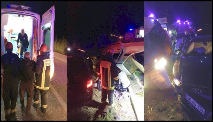 Denizli'de trafik kazası: 1 ölü 3 yaralı