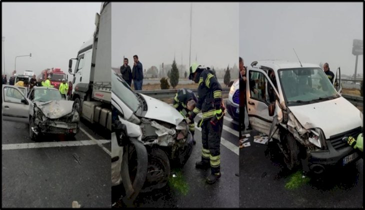 Zincirleme trafik kazası: 3 yaralı