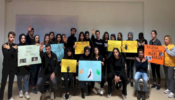 PAÜ Bekilli MYO Öğrencileri “Kadına Yönelik Şiddete Hayır” Dedi