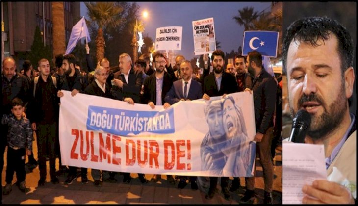  Çin'in Doğu Türkistan politikaları Denizli'de protesto edildi