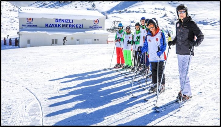 Büyükşehir'den ücretsiz kayak kursu