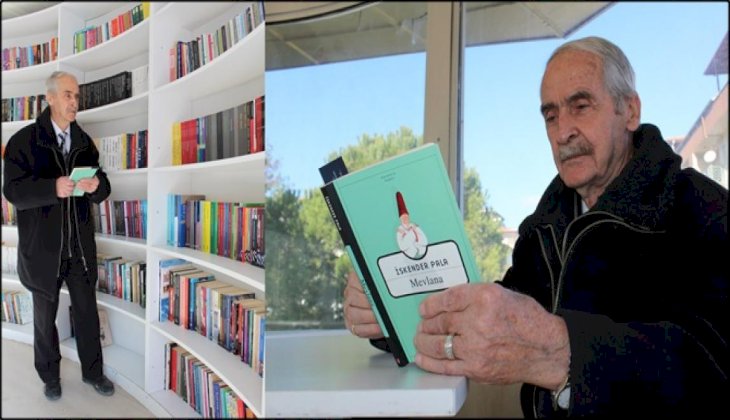 80 yaşındaki kitap kurdu kitap kafenin müdavimi oldu