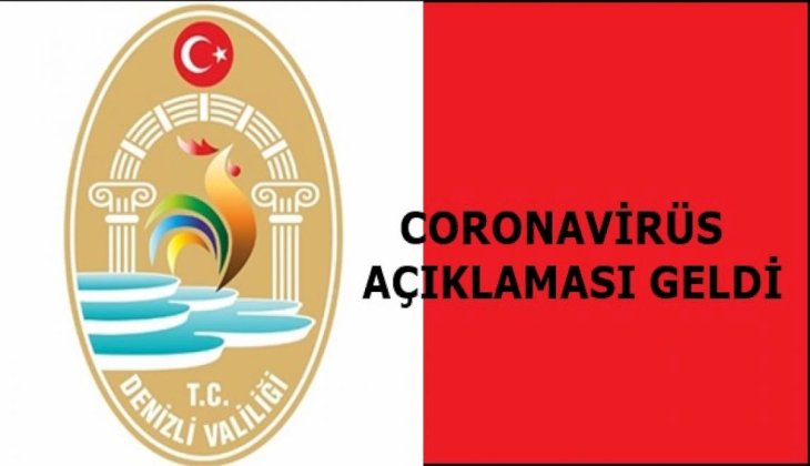 Denizli Valiliğinden koronavirüs iddialarına ilişkin açıklama