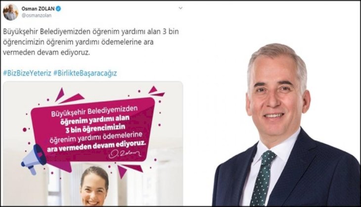 Büyükşehir öğrenim yardımlarında kesinti yok