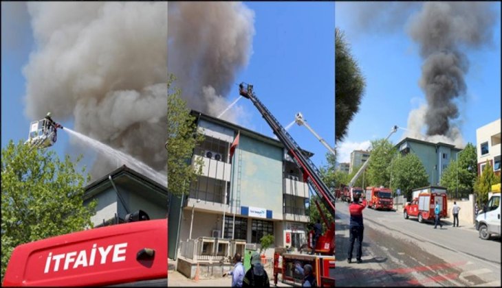 Türk Telekom binasında çıkan yangın söndürüldü