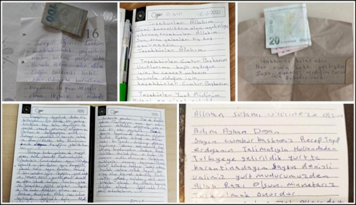Denizli'de karantinaları tamamlanan vatandaşların mektupları duygulandırdı