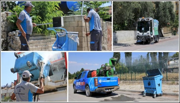 Kurban Bayramı Sonrası Pamukkale'de Hummalı Temizlik Faaliyeti