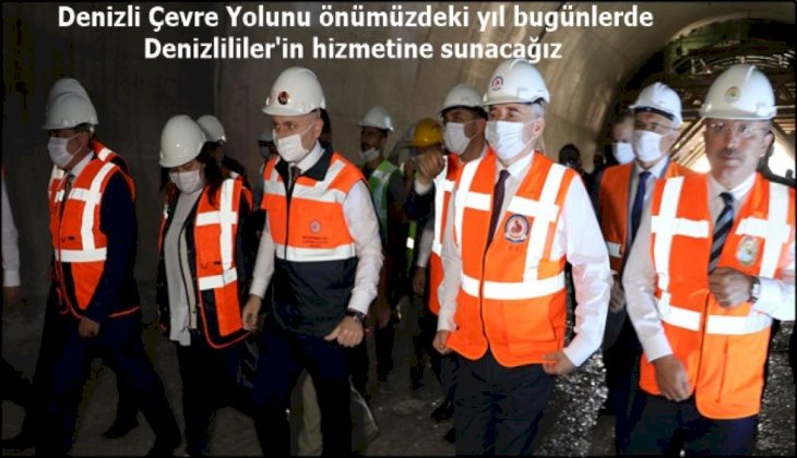 Ulaştırma ve Altyapı Bakanı Karaismailoğlu, Honaz Tünelini inceledi