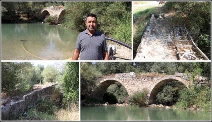 Denizli'de tahrip edilen tarihi köprü restore edilecek