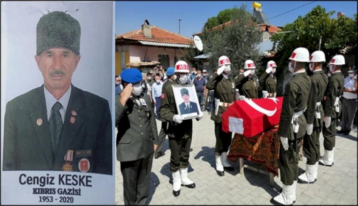 Kıbrıs Gazisi Cengiz Keske, toprağa verildi