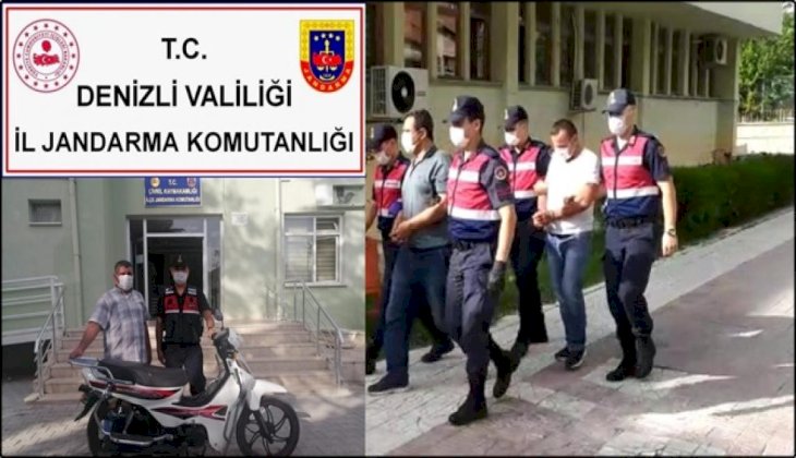 Denizli'de motosiklet çaldığı öne sürülen 2 zanlı yakalandı
