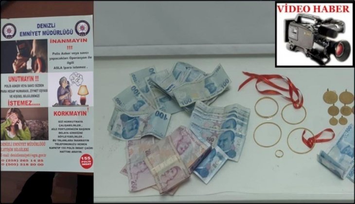 Denizli'de emekliyi 25 bin lira dolandıran 2 şüpheli otobüste yakalandı