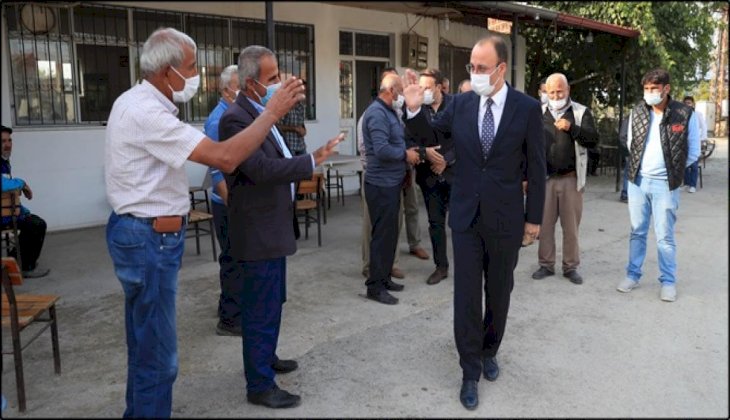 Başkan Örki, Zarar Gören Çiftçinin Yanında