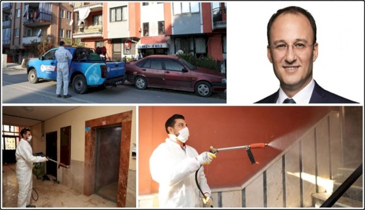 Pamukkale Belediyesi'nin Dezenfekte Hizmetleri Devam Ediyor