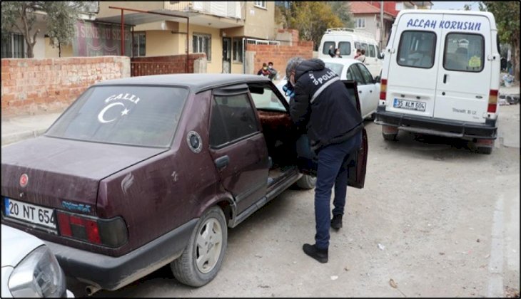 Polisten kaçan hırsızlık zanlıları, çalıntı otomobili terk edip kaçtı