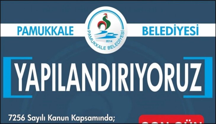 Pamukkale Belediyesi Borçları Yapılandırıyor