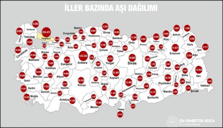 Denizli’de 17 bin 523 kişi aşı oldu