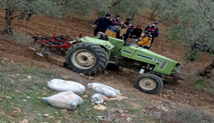 Kullandığı traktörün altında kalan çiftçi hayatını kaybetti
