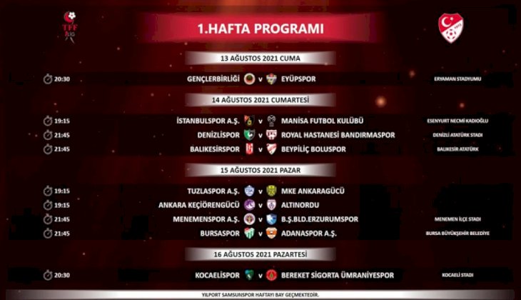 Denizlispor'un ilk 3 maç programı belli oldu