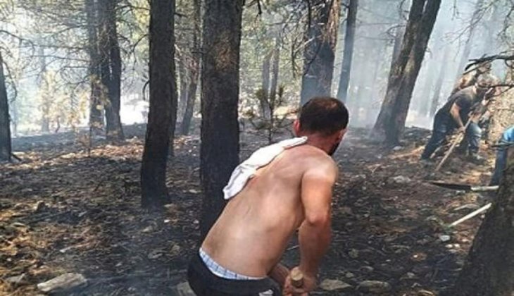 Honaz’daki Orman yangını hızlı müdahaleyle büyümeden söndürüldü