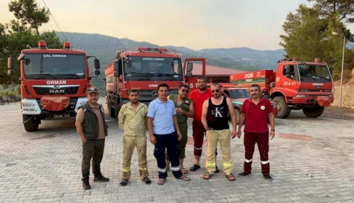  Antalya’dan dönen orman ekibini kurban keserek karşıladılar 