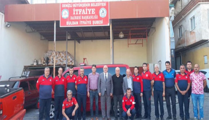 Başkan Mustafa Şevik'den Buldan İtfaiyesi'ne ziyaret
