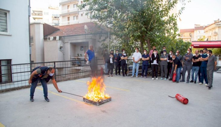 Egekent Hastanesi’nde yangın tatbikatı yapıldı