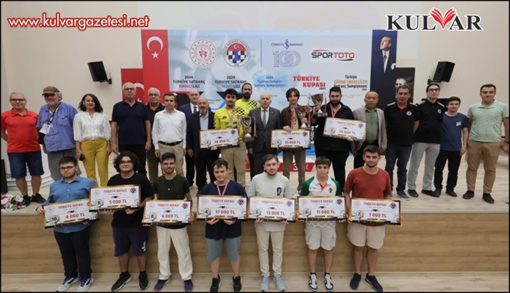 663 sporcunun katıldığı Satranç Türkiye Kupası heyecanı sona erdi