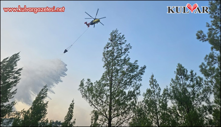 Acıpayam'da sarp bölgede çıkan orman yangını kontrol altına alındı