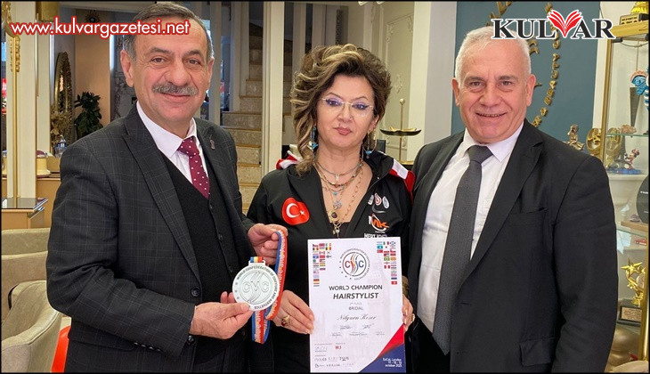 Acıpayam'lı dünya 2.’si kadın kuaför Denizli’nin gururu oldu