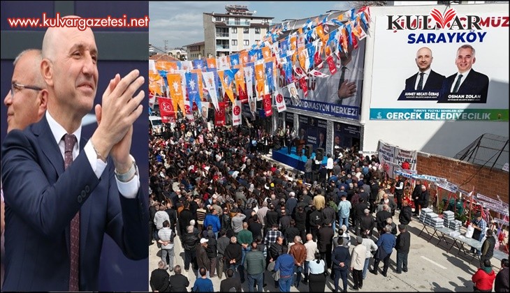 Ahmet Necati Özbaş’tan Sarayköy’de miting gibi SKM açılışı 