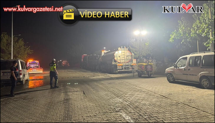 Alevlerin arasında kalan mahallede soğutma çalışmaları gece boyunca devam etti