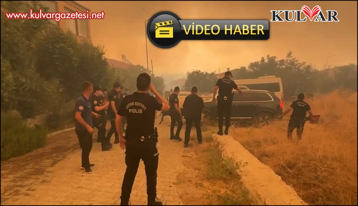 Alevlerin esir aldığı kırsal mahalle havadan görüntülendi