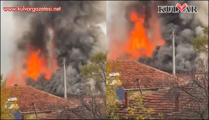 Anne ve oğlunun yaşadığı 2 bitişik ev yangında kullanılamaz hale geldi