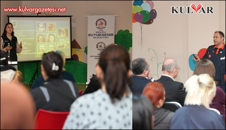 Annelere bağımlılıkla mücadele ve afet bilinci semineri verildi 
