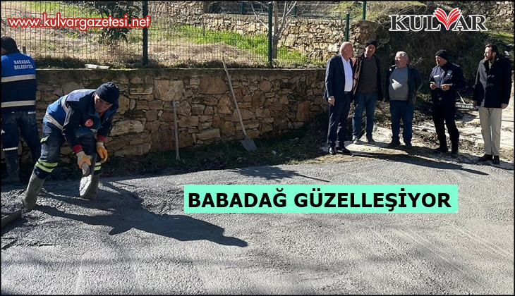 Babadağ 'da Yol Çalışmaları Hız Kesmeden Devam Ediyor
