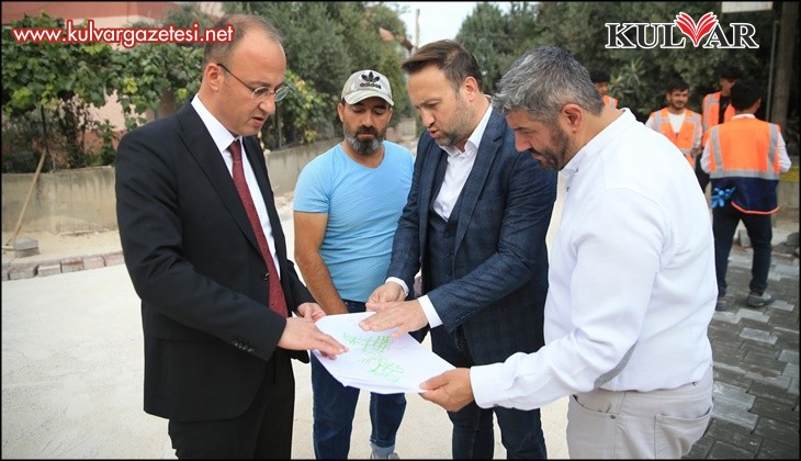 Başkan Örki, Hürriyet Mahallesinde devam eden çalışmaları yerinde inceledi
