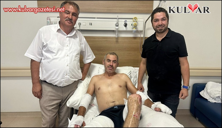 Başkan Pütün Eskişehir yangınında yaralanan orman işçisini yalnız bırakmıyor