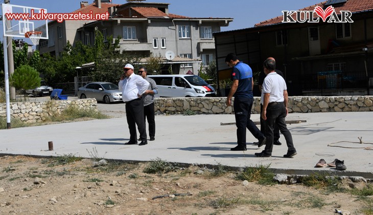 Başkan Şevik, Gölbaşı Mahallesi Sosyal Tesis inşaatını gezdi 