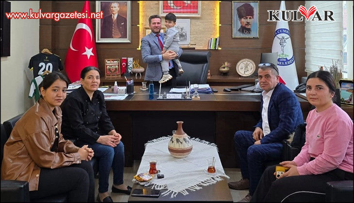 Başkan Tatık makamında DMD hastası Mehmet’i ağırladı