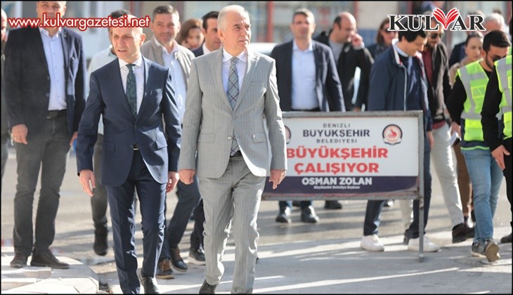 Başkan Zolan, Sarayköy’de üstyapı çalışmalarını inceledi