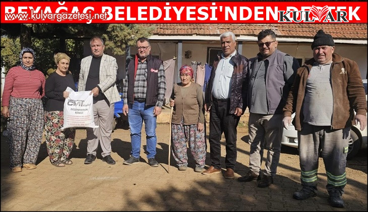 Beyağaç Belediyesi şap hastalığına karşı üreticilere kireç dağıttı