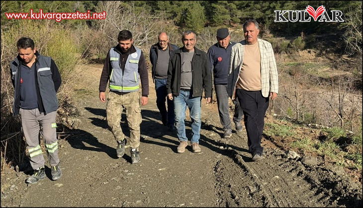 Beyağaç’ta arazi yolları düzenleniyor