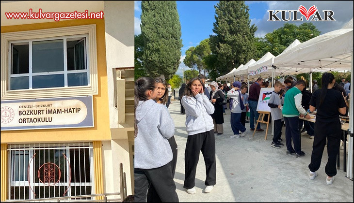 Bozkurt Anadolu İmam Hatip Lisesi öğrencileri, Gazze’ye destek amacıyla panayır düzenledi