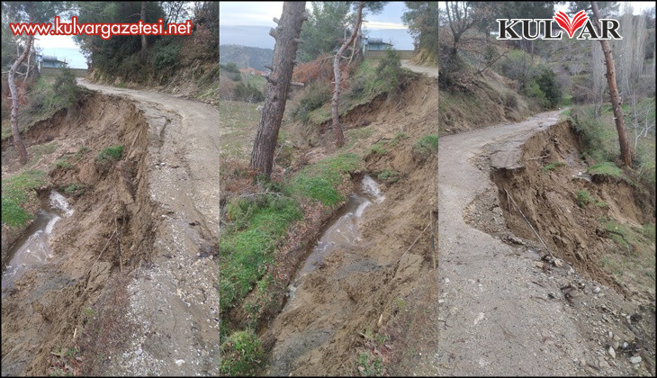 Bozuk yol yağışların ardından çile yoluna döndü