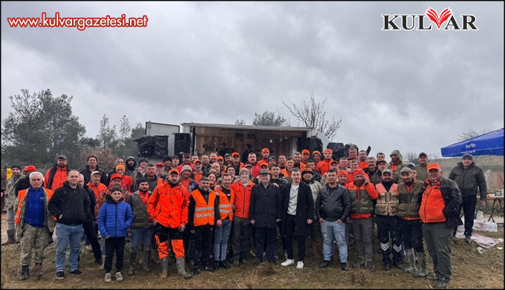 Buldan’da düzenlenen resmi avda 56 yaban domuzu avlandı