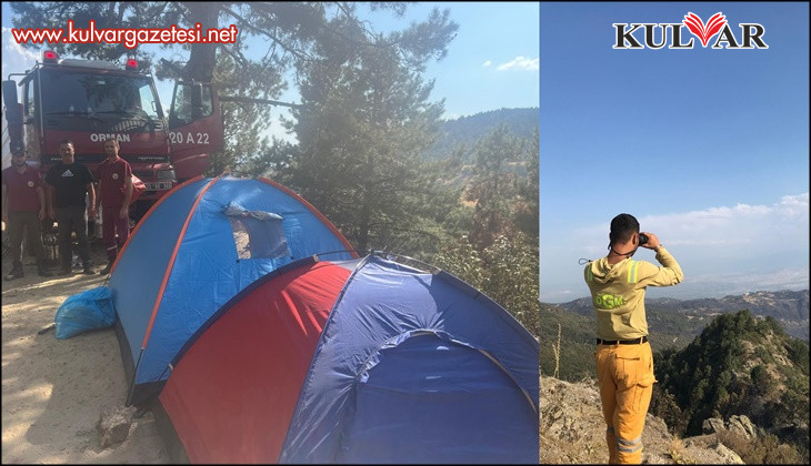 Buldan’da kontrol altına yangın bölgesinde ateş savaşçıları teyakkuzda